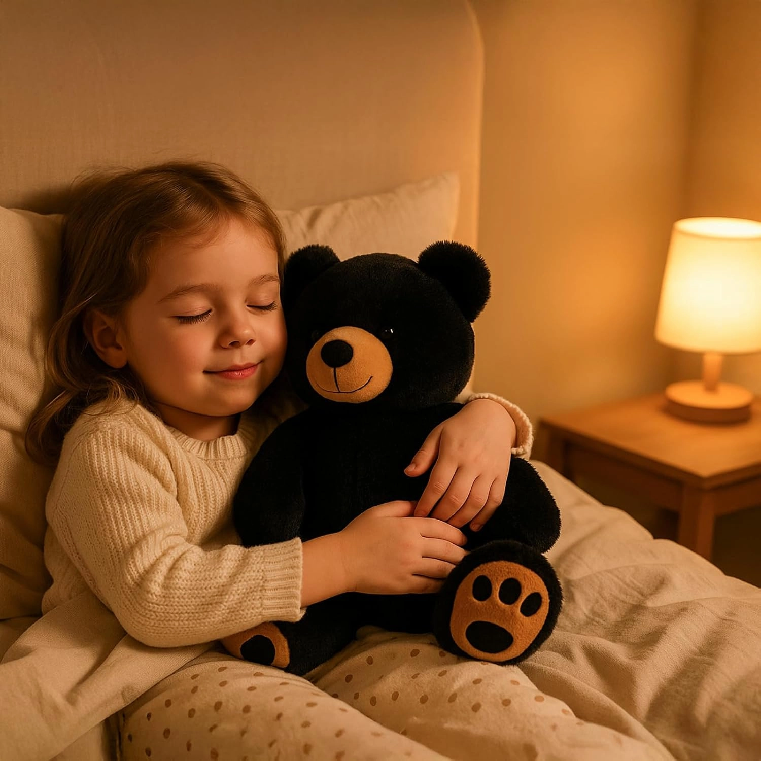 Black Teddy Bear Stuffed Animals Plush Toys, Stuffed Black Bear, Teddy Bear Plush Toys for Boy Girl Kids Birthday