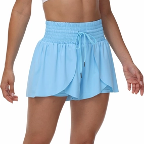 Blaosn Flowy Running Shorts for Women Gym Yoga Workout Athletic Tennis Golf High Waisted with Pockets Cute Clothes Summer