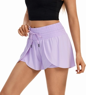 Blaosn Flowy Running Shorts for Women Gym Yoga Workout Athletic Tennis Golf High Waisted with Pockets Cute Clothes Summer