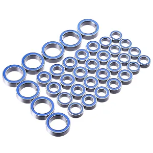 Blue Rubber Sealed Precision Ball Bearings Kit for 1/16 Mini Slash E-Revo RC Truck Upgrade Parts Upgrades Chassis Parts