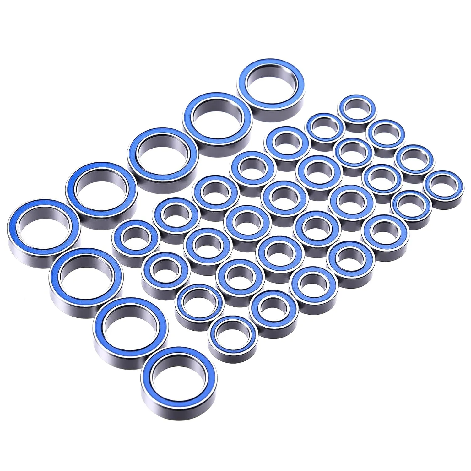 Blue Rubber Sealed Precision Ball Bearings Kit for 1/16 Mini Slash E-Revo RC Truck Upgrade Parts Upgrades Chassis Parts