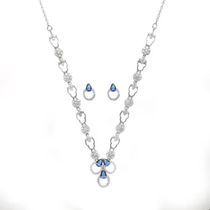 Blue Stone Necklace Set