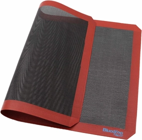 Bluedrop Eclair Baking Sheets Perforated Silicone Bread Mat Non Stick Oven Liner For USA Full Pan Size Steaming Mesh