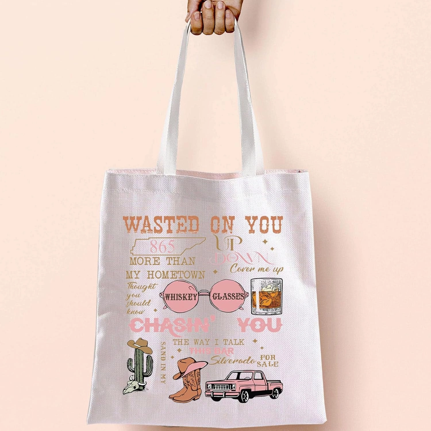 BLUPARK Singer Inspired Tote Westerns gift Western Country Music Shoulder Bag Western Bullhead Tote Singer Merch Singer Gift