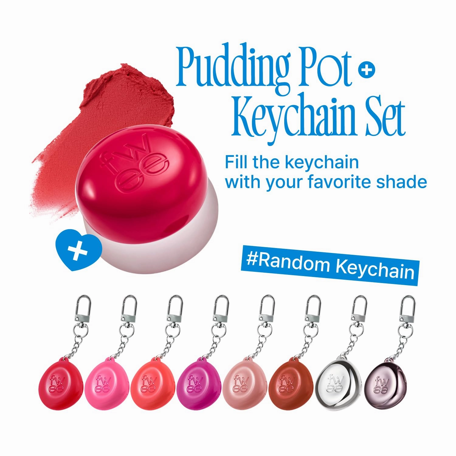 Blurry Pudding Pot   Keychain SET | Airbrushed Blush & Lip, Buildable Pigment, Long-lasting, Lightweight, Easy to Blend, Natural Soft Matte Finish Makeup – Slayyy (Smoky Mauve) | 0.17 oz