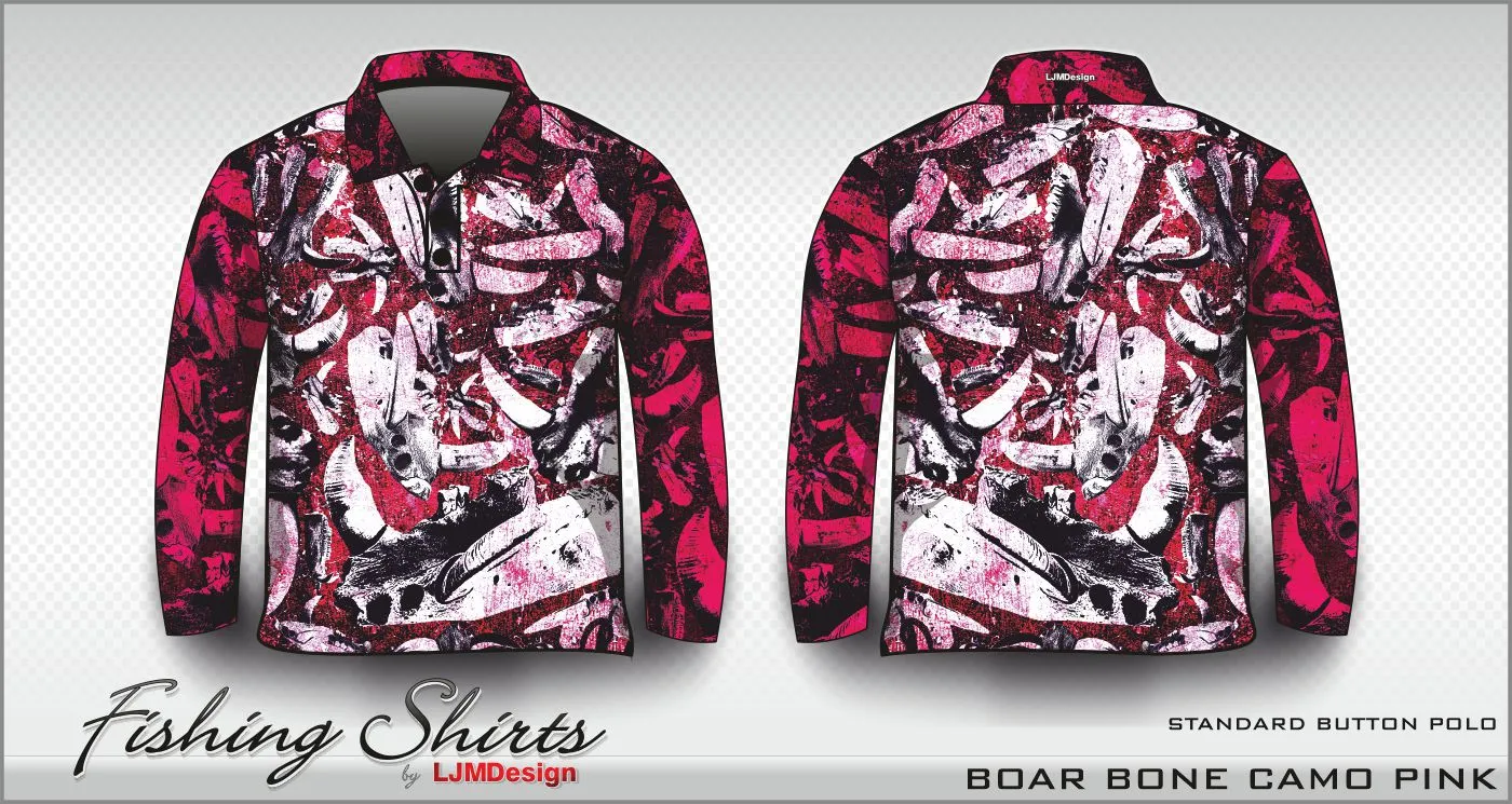 Boar Bone Camo - Pink