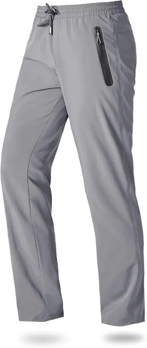 Boladeci Men's Joggers Lightweight Quick Dry Casual Athletic Hiking Pants Sweatpants with Pockets Elastic Waist