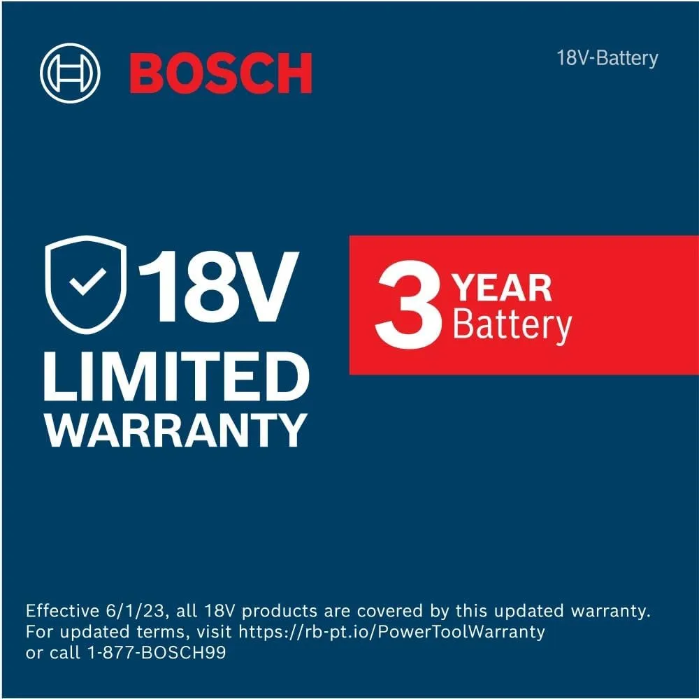 Bosch GBA18V80-2PK 18V CORE18V® Lithium-Ion 8 Ah High Power Battery, 2-Pack
