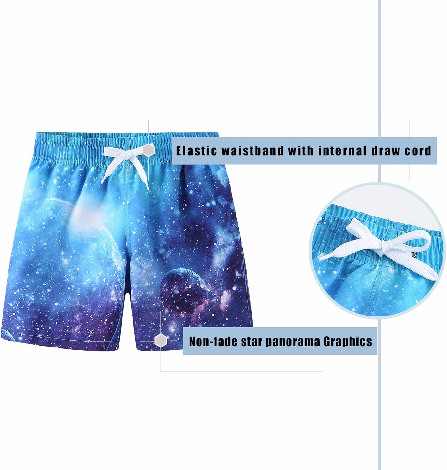 Boys Swim Trunks Quick Dry Swim Shorts for Kids Boys Board Shorts Beach Surfing Swimwear 3-16 Years