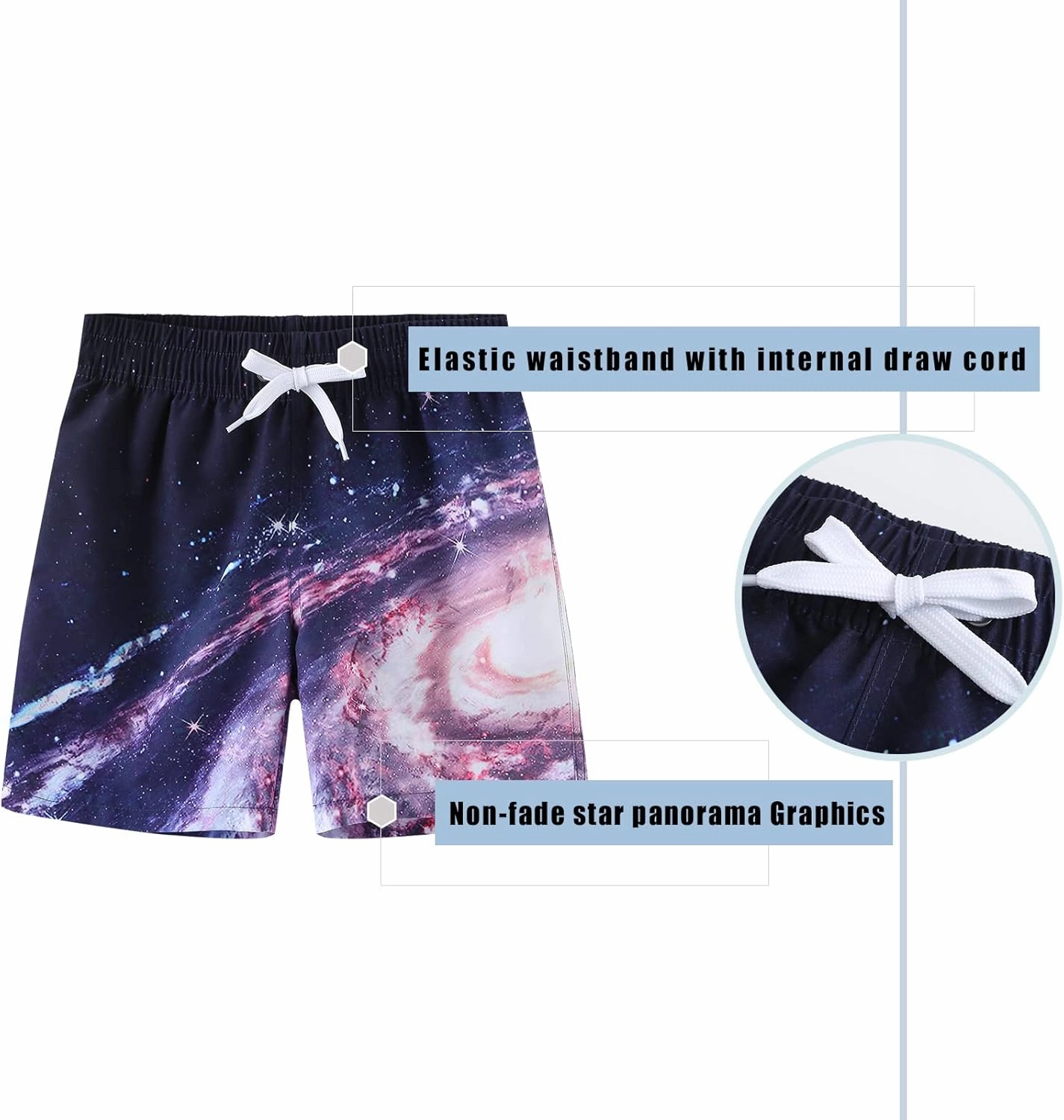 Boys Swim Trunks Quick Dry Swim Shorts for Kids Boys Board Shorts Beach Surfing Swimwear 3-16 Years