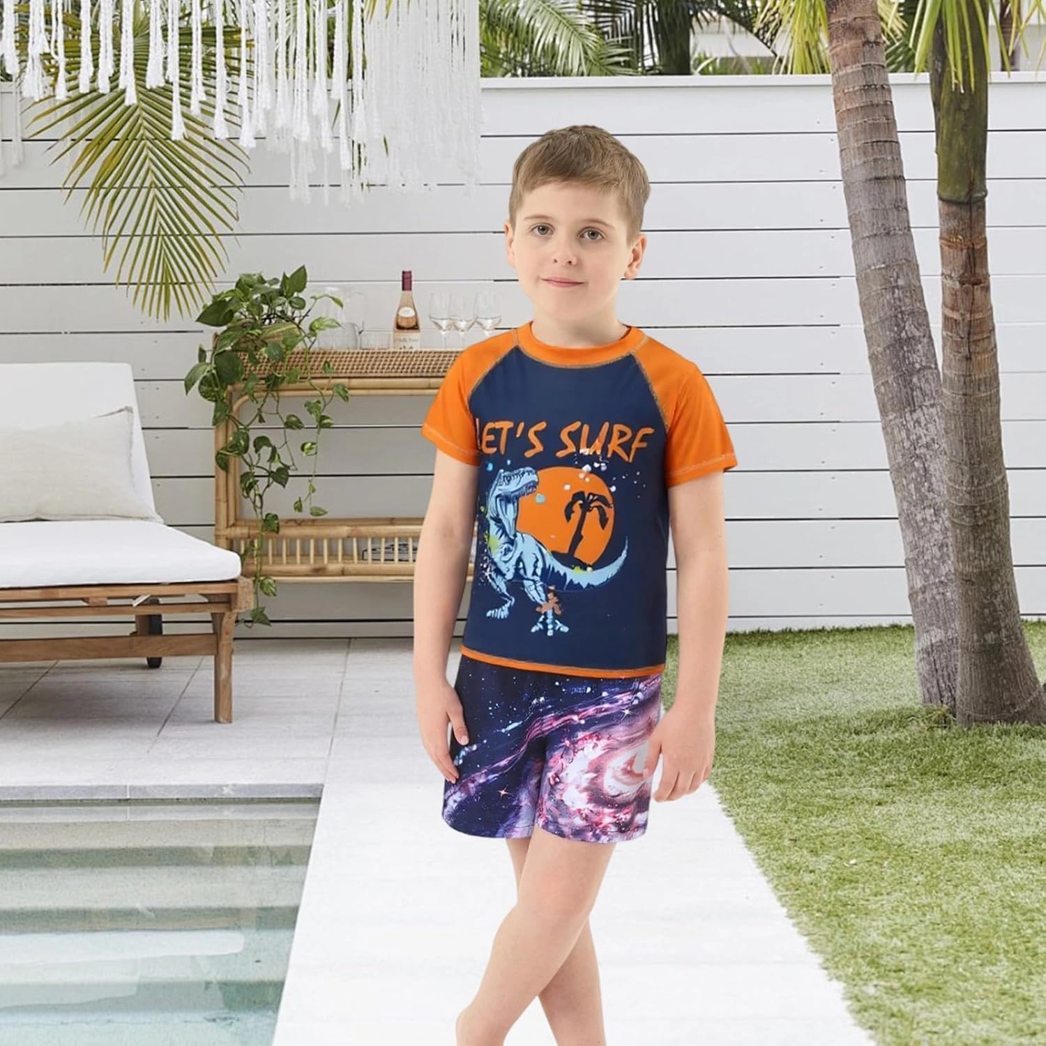 Boys Swim Trunks Quick Dry Swim Shorts for Kids Boys Board Shorts Beach Surfing Swimwear 3-16 Years