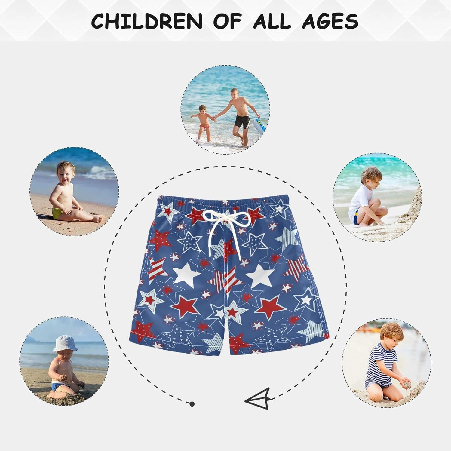 Boys Swim Trunks Toddler Boy Swim Board Shorts Swimwear Kids Beach Swimsuit Bathing Suits…