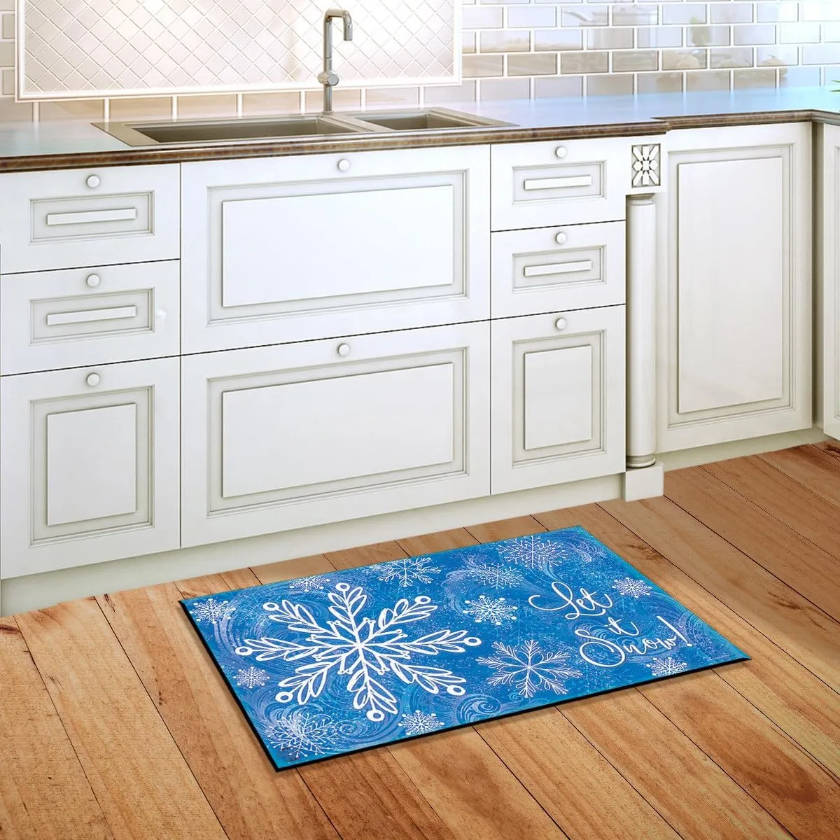 Briarwood Lane Glistening Snowflakes Winter Doormat