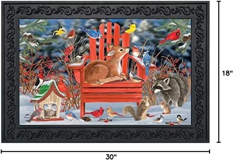 Briarwood Lane Snow Day Gathering Winter Doormat