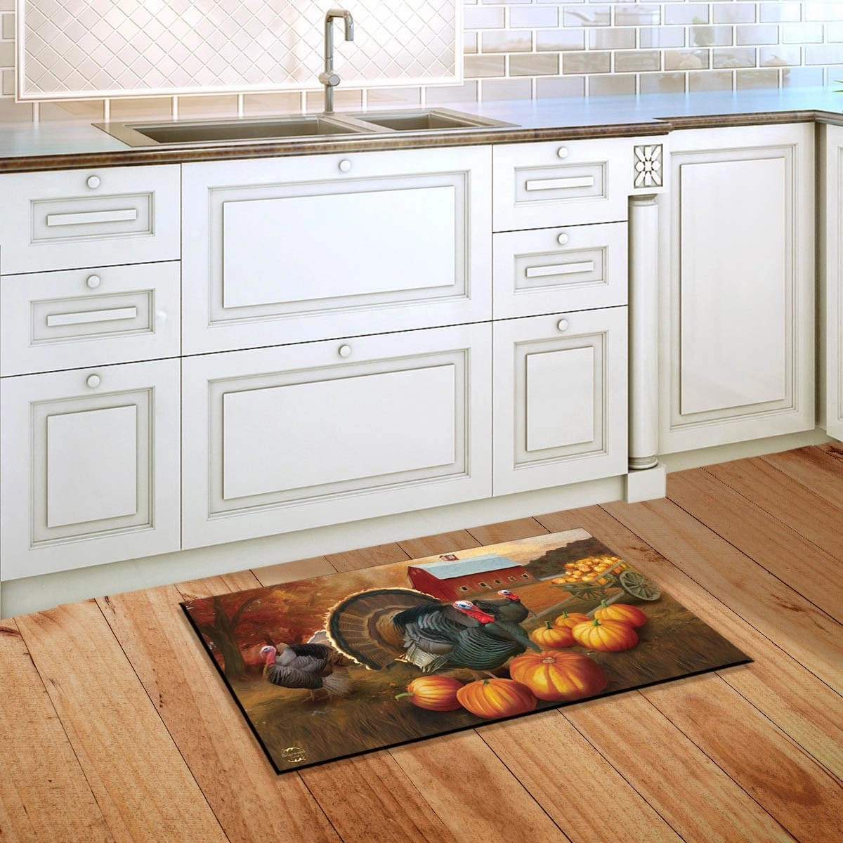 Briarwood Lane Autumn Turkeys Doormat