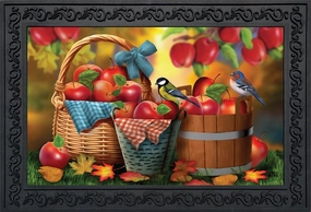 Briarwood Lane Harvest Apple Basket Fall Doormat