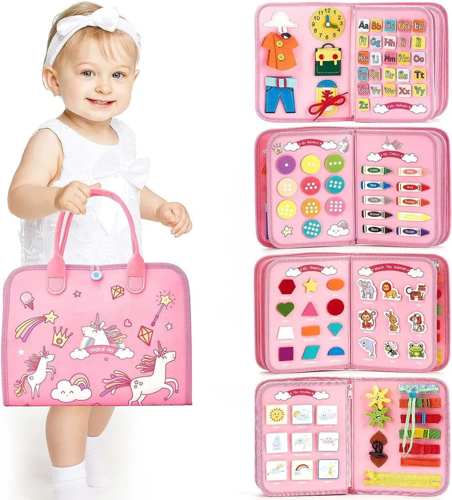 Busy Board Book - Early Child Education | Montessori Toy