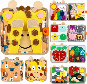 Busy Book for 1 Year Old:Quiet Books for Toddlers 1-3,Poke A Dot Books for Toddlers 1-3,Trending Gifts for 1 Year Old Boy Or Girl