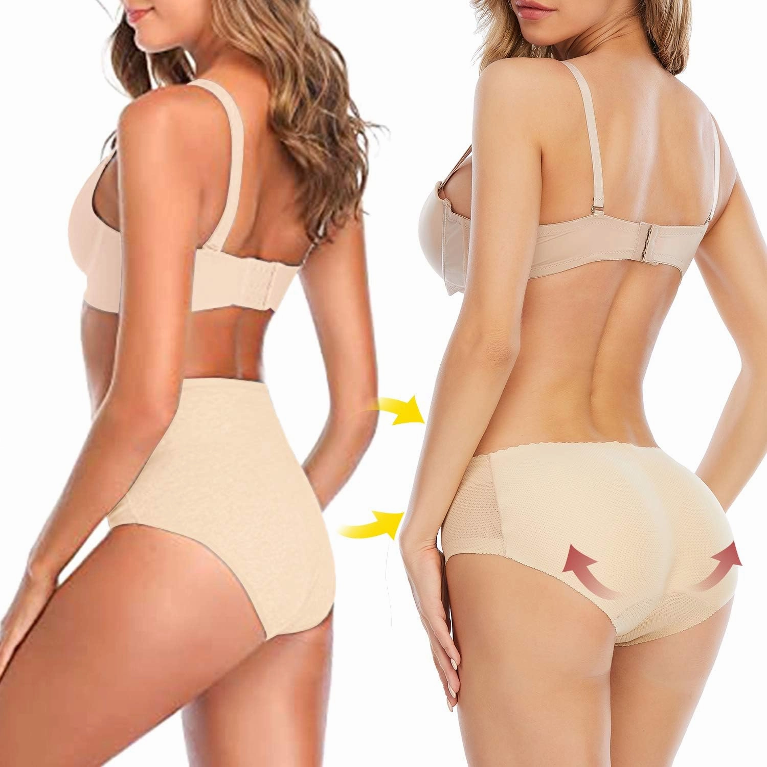 Butt Lifter Panties for Women Padded Underwear Seamless Booty Pads Enhancer Shapewear Butt Lifting Panty