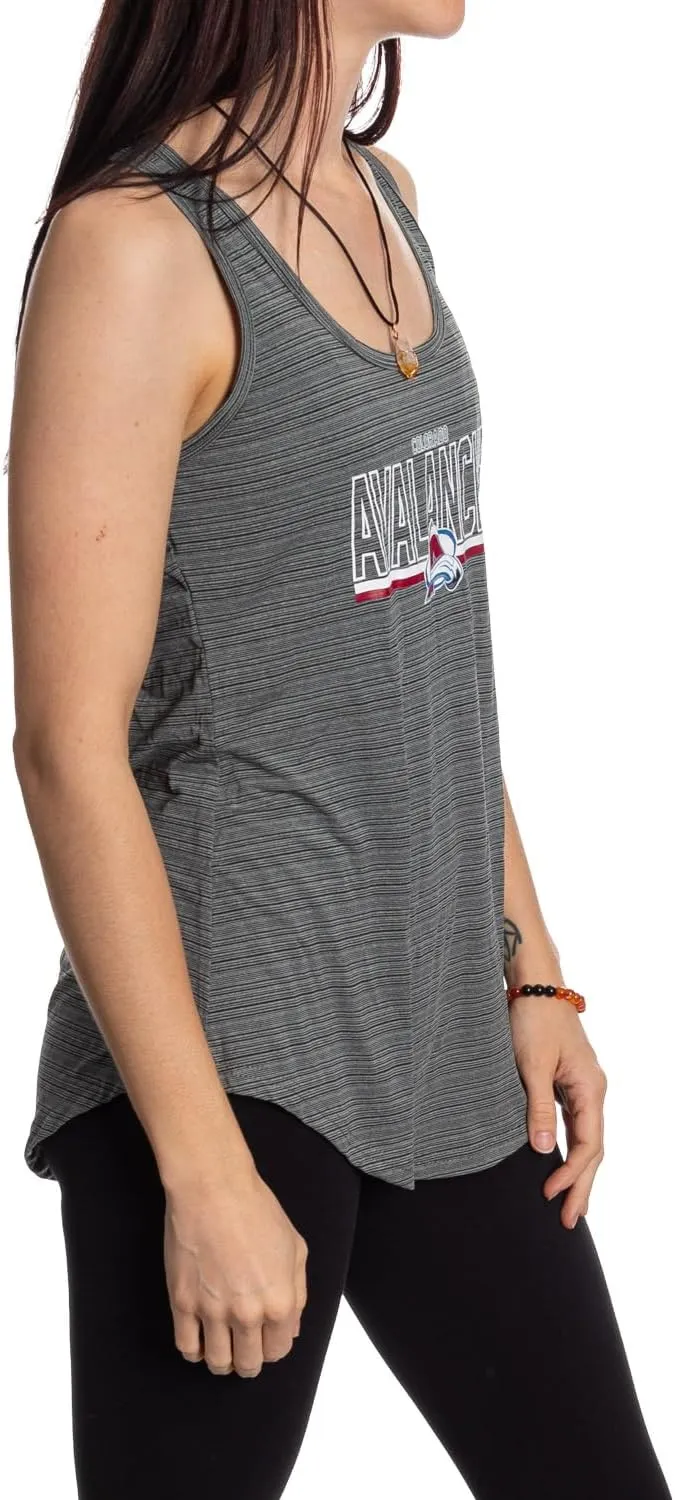 Calhoun NHL Womens Lightweight Sleeveless Loose Fit Workout Racerback Tank Top