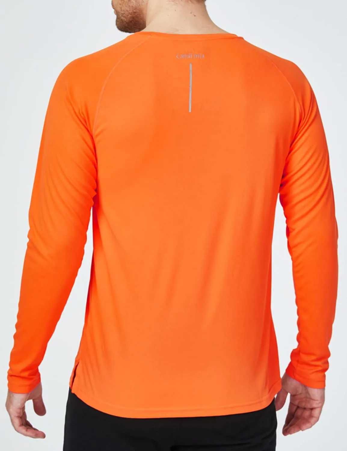 Camii Mia Mens Long Sleeve Sun Protection Shirts, Sun Shirts for Men UPF 50  SPF T-Shirts for Fishing, Running, Hiking