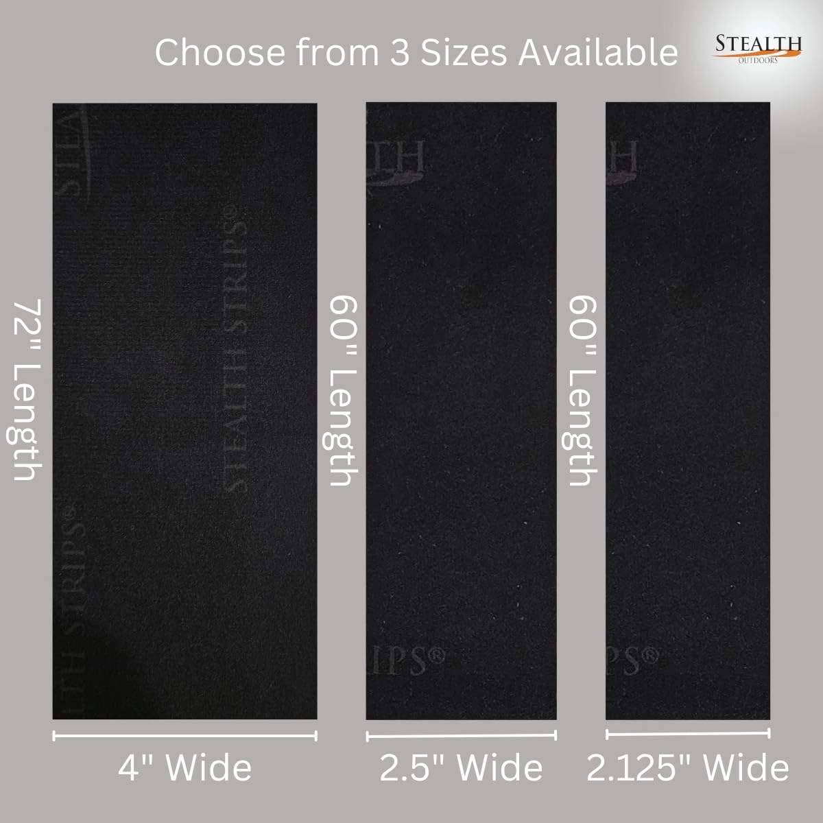 Camo Silencing Tape | Self Adhesive Silencing Fabric | Great for Quieting All of Your Metal Hunting Gear and Accessories (Tactical Black, 4" Wide)