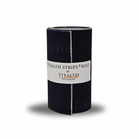 Camo Silencing Tape | Self Adhesive Silencing Fabric | Great for Quieting All of Your Metal Hunting Gear and Accessories (Tactical Black, 4" Wide)