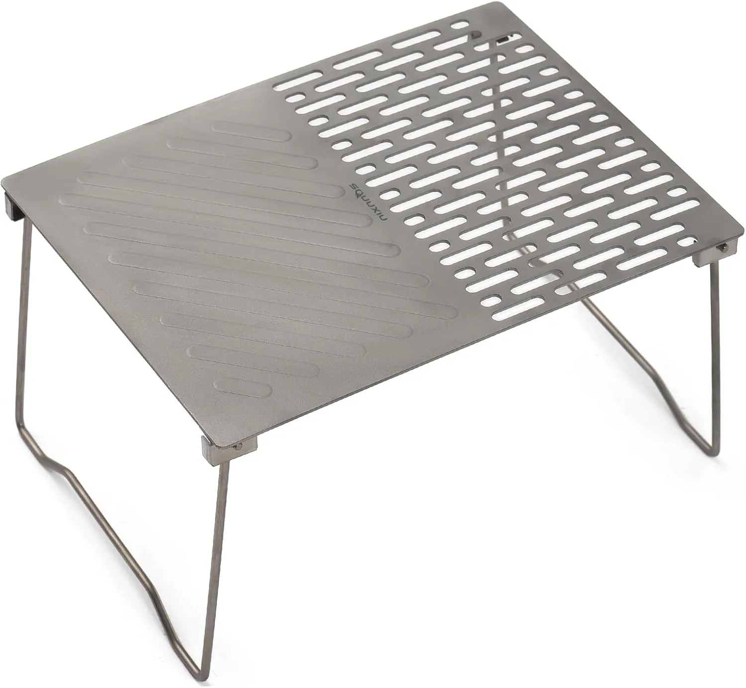 Camping Table Folding Campfire Grill Portable Ti BBQ Grill Outdoor Hiking Lightweight Camp Tables Portable Foldable (1)