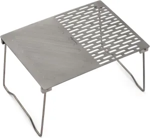 Camping Table Folding Campfire Grill Portable Ti BBQ Grill Outdoor Hiking Lightweight Camp Tables Portable Foldable (1)