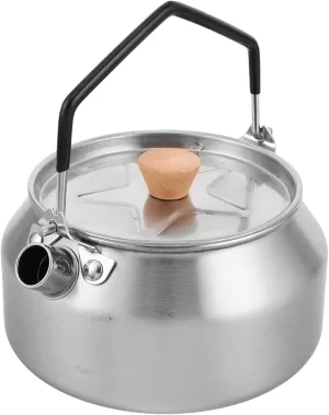 Camping Tea Kettle Stainless Steel Portable Kettle for Hiking Lightweight Outdoor Cooking Scald Handle Easy to Clean for Picnics and Backpacking