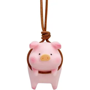 Car Rearview Mirror Pendant Lucky Pig Hanging Ornament Auto Interior Decoration Office Home Garden Hanging