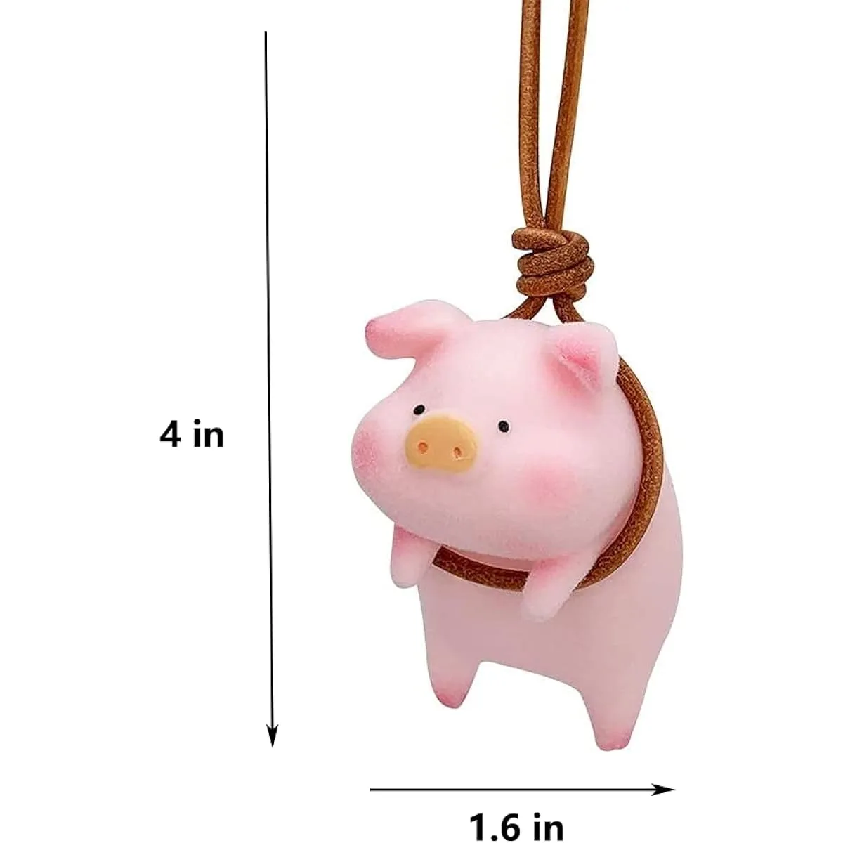 Car Rearview Mirror Pendant Lucky Pig Hanging Ornament Auto Interior Decoration Office Home Garden Hanging