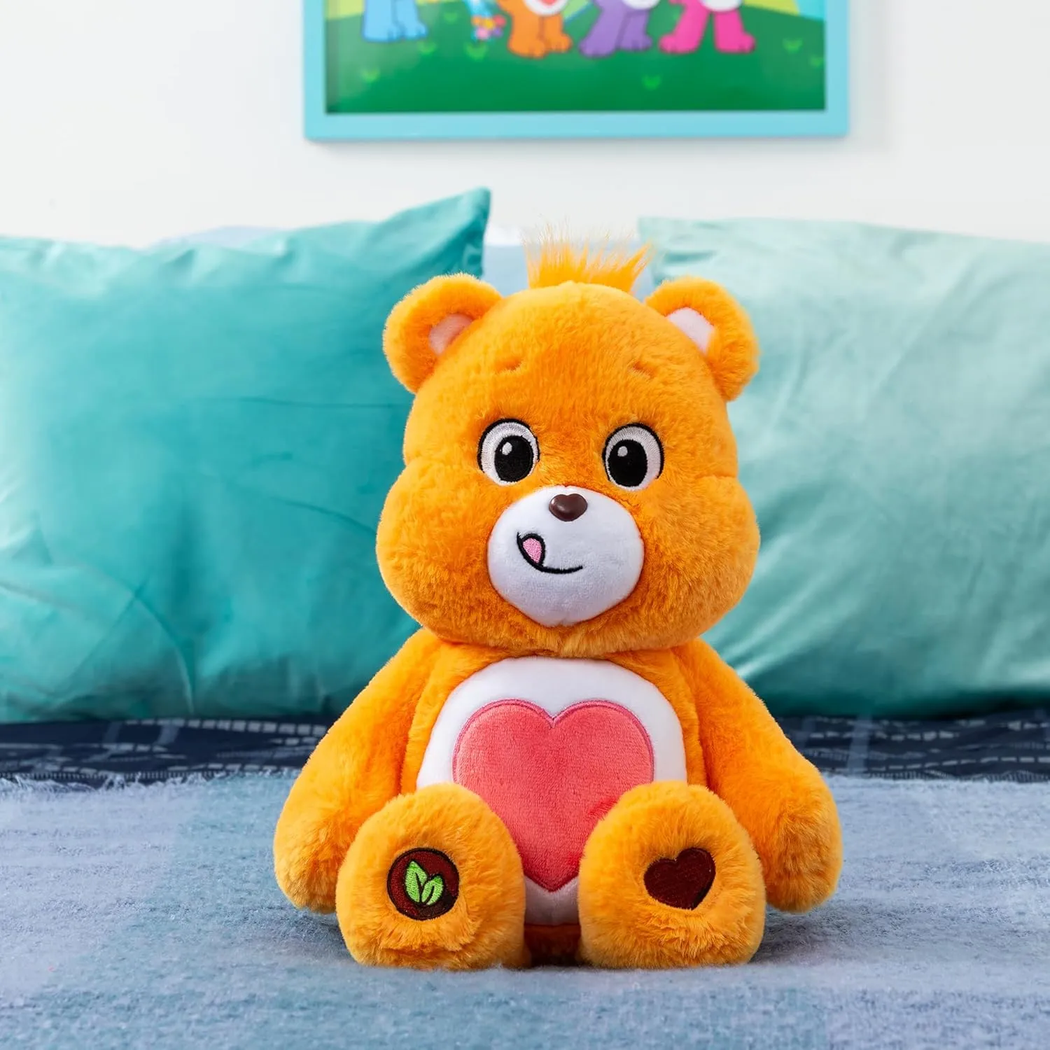 Care Bears 14' Tenderheart Bear Plushie - Medium Size - Orange Plush for Ages 4  – Perfect Stuffed Animal Holiday, Birthday Gift, Super Soft and Cuddly – For Girls and Boys, Collectors
