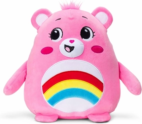 Care Bears Squishy 10" Plush Cheer Bear - Pink, Soft Huggable Squishy Material! – Good for Girls and Boys, Employees, Collectors, Ages 4 