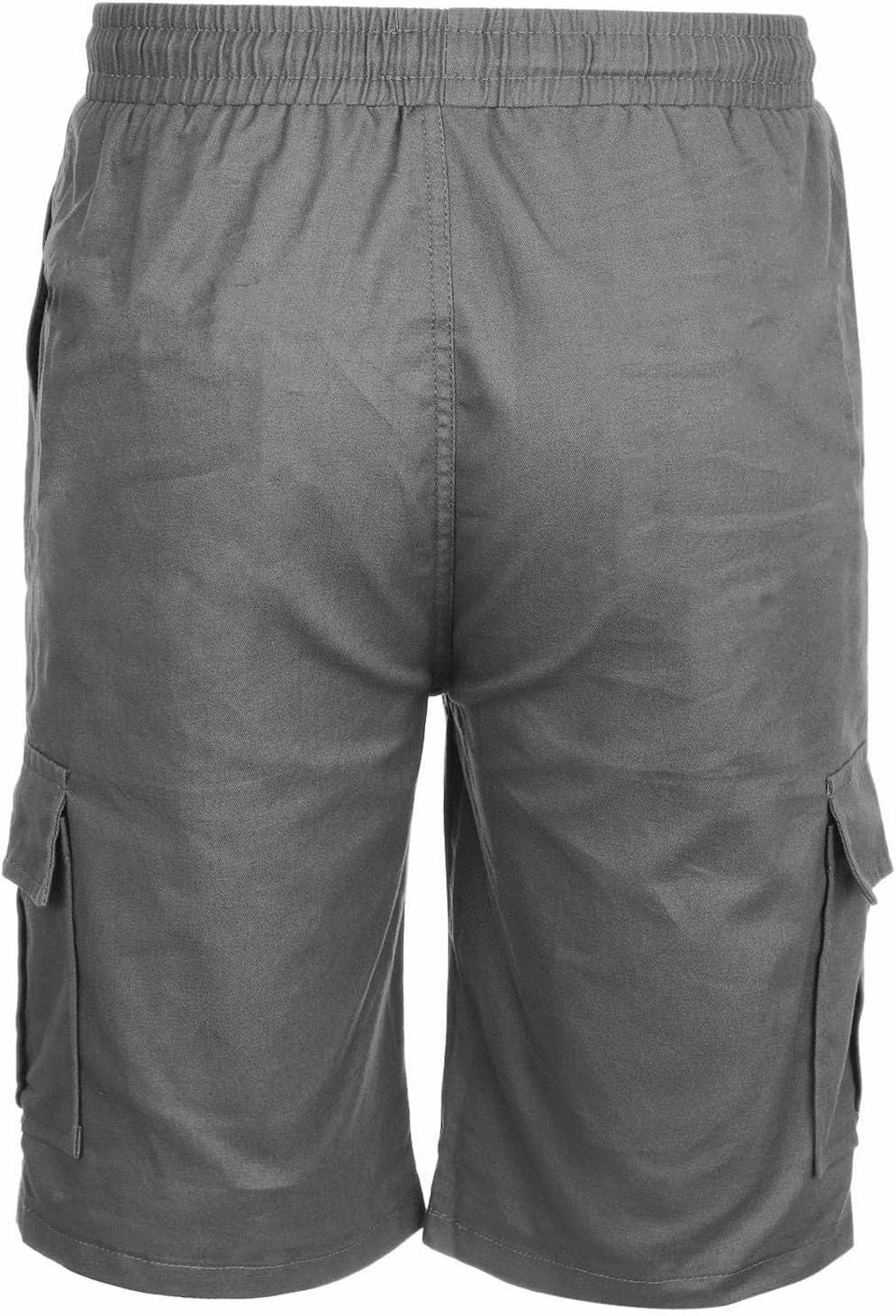 Cargo Shorts for Men Big and Tall Summer Casual Work Shorts Drawstring Elastic Waist Knee Length Bermuda Short 2025