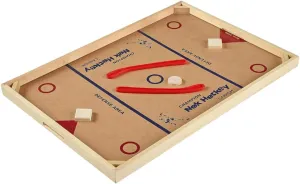 Carrom Champion Nok Hockey Game (Standard Size) — Wooden Board Games for Adults & Children — Indoor and Outdoor Games for Family — Sports Board Games