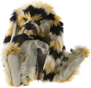 Charlie Bears - Bombini | 2024 Plush Collection, Labyrinth Collection, Plush Bunny Rabbit Teddy Bear, Bumblebee Pattern, Bow, Handmade, Unique, Fully Jointed, Collectable