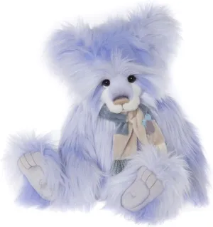 Charlie Bears Cassidy Teddy Bear Collectable Fully Jointed Handmade Long Hair Blue