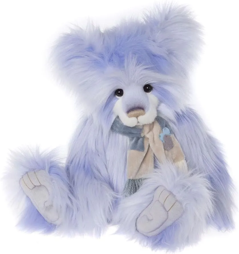 Charlie Bears Cassidy Teddy Bear Collectable Fully Jointed Handmade Long Hair Blue