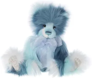 Charlie Bears - Memory Lane | 2024 Secret Collection, Labyrinth Collection, Blue Plush Teddy Bear, Long Fur, Cute, Collectable, Handmade, Fully Jointed, Ages 3 , Stuffed Animal