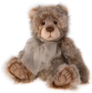 Charlie Bears - Rumbles | Plush Teddy Bear, Secret Collection, Handmade, Fully Jointed, Organza Bow, Ages 3 