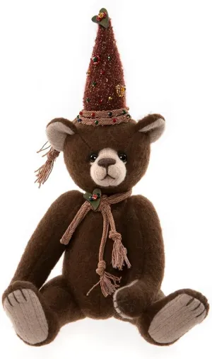 Charlie Bears Sniggle Traditional Teddy Bear Soft Plush with Hat