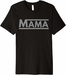 Checkers Mama Mother Skate Shoe Mom Van Matching Mini Child Premium T-Shirt