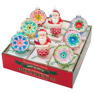 CHRISTMAS CONFETTI 8 COUNT FIGURES AND REFLECTOR ROUNDS