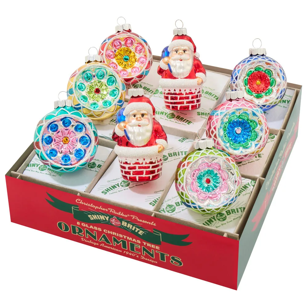 CHRISTMAS CONFETTI 8 COUNT FIGURES AND REFLECTOR ROUNDS