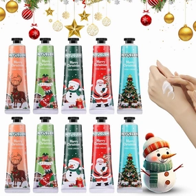 Christmas Gift Set - Hand Cream for Women, Mini Travel Size, Stocking Stuffers for Mom, Girlfriend or Birthday, 10Pc Set - Hand Cream for Women, Mini Travel Size, Stocking Stuffers for Mom