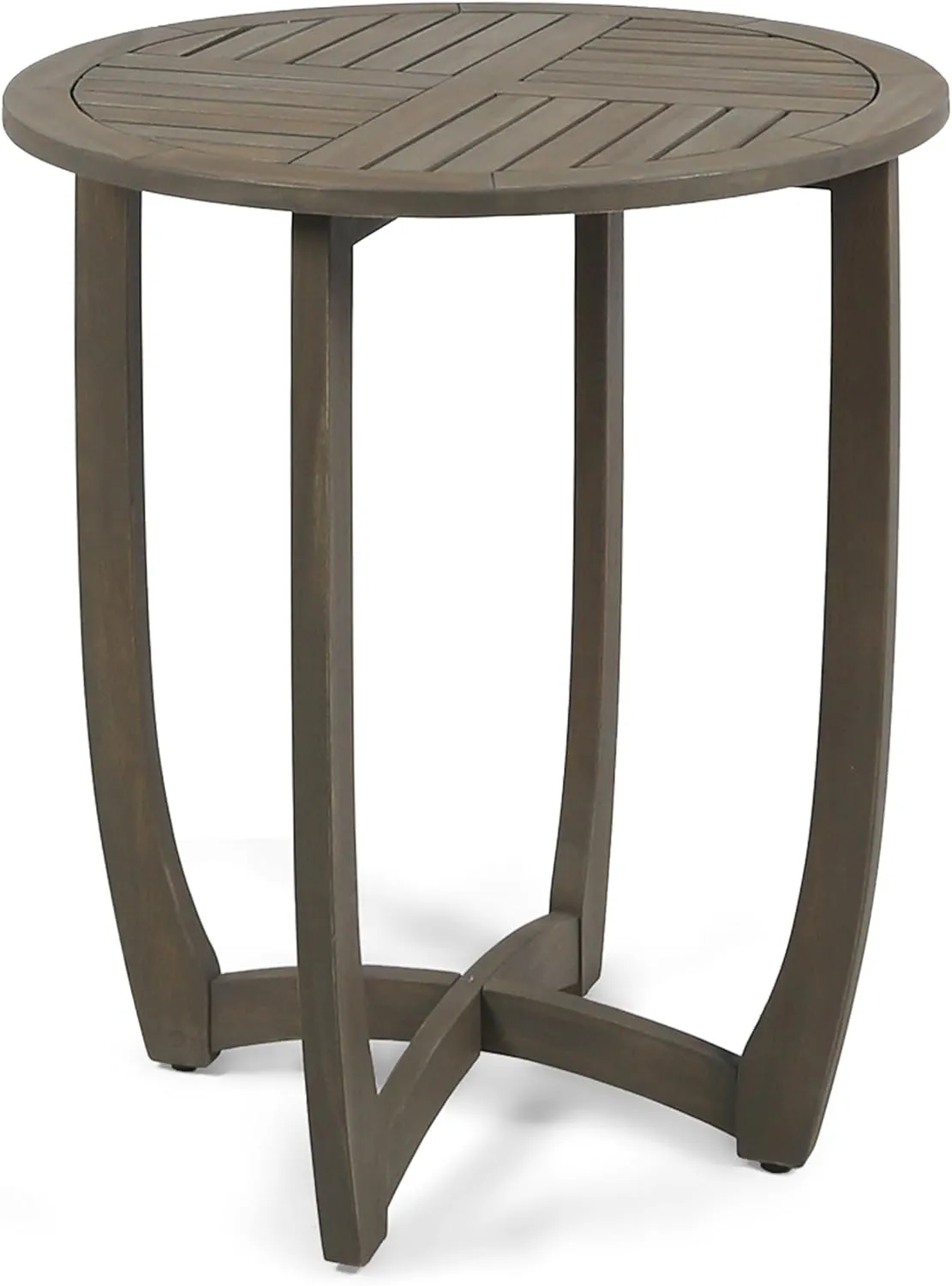 Christopher Knight Home Andria Outdoor Acacia Wood Bistro Table, Gray Finish