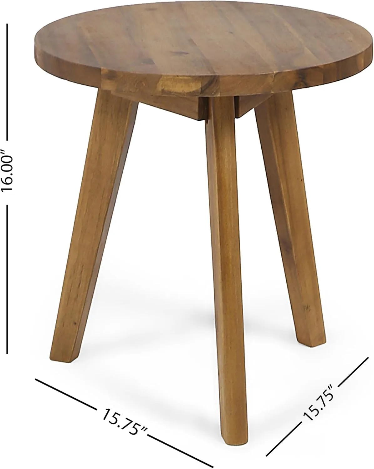 Christopher Knight Home Gino Outdoor Acacia Wood Side Table, Natural Finish