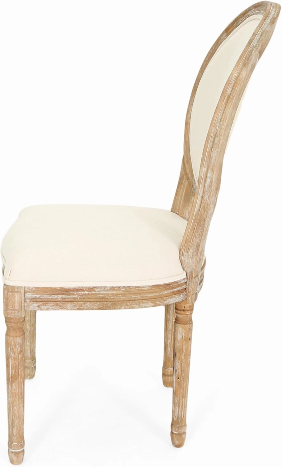 Christopher Knight Home Reed Upholstered Farmhouse Dining Chairs, Blue, White, and Beige (Set of 2)