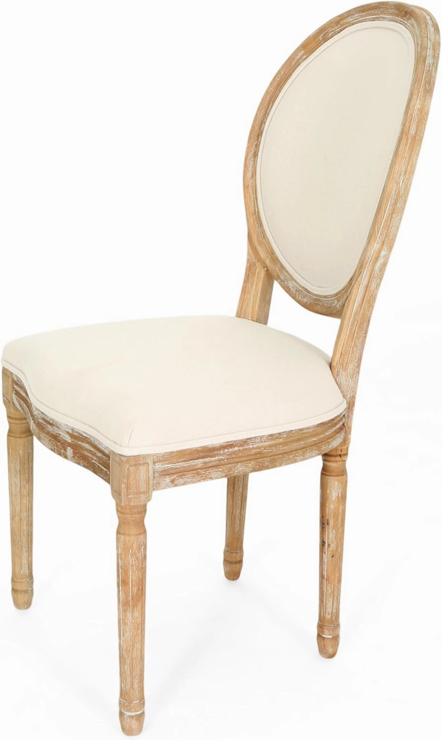 Christopher Knight Home Reed Upholstered Farmhouse Dining Chairs, Blue, White, and Beige (Set of 2)